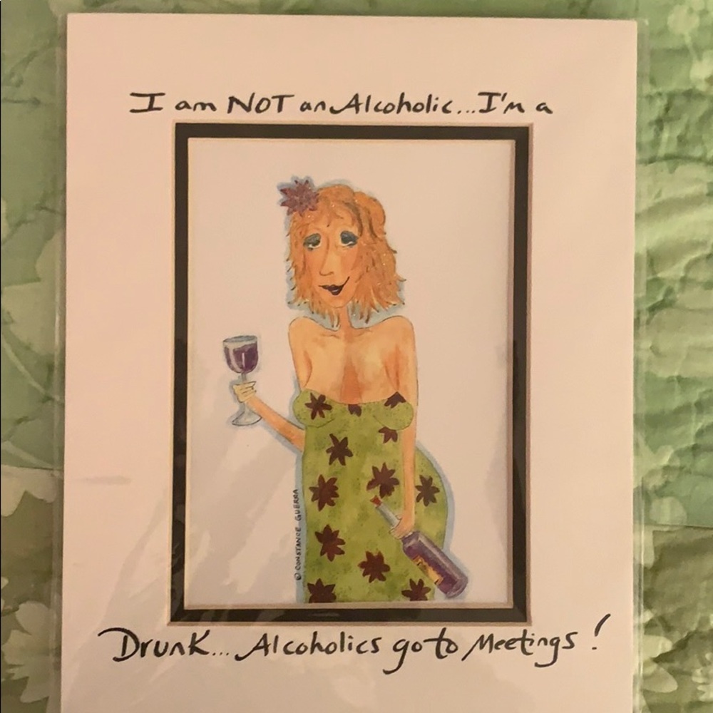 I’m not an alcoholic print